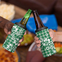 Hibiscus Pakala Emerald Green 4 in 1 Can Cooler Tumbler Tropical Floral Stylized - Polynesian Pride