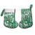 Hibiscus Pakala Emerald Green Christmas Stocking Tropical Floral Stylized - Polynesian Pride