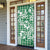 Hibiscus Pakala Emerald Green Door Cover Tropical Floral Stylized - Polynesian Pride