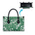 Hibiscus Pakala Emerald Green Leather Bag Tropical Floral Stylized - Polynesian Pride