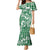 Hibiscus Pakala Emerald Green Mermaid Dress Tropical Floral Stylized - Polynesian Pride