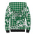 Hibiscus Pakala Emerald Green Sherpa Hoodie Tropical Floral Stylized - Polynesian Pride