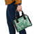 Hibiscus Pakala Emerald Green Shoulder Handbag Tropical Floral Stylized - Polynesian Pride