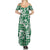 Hibiscus Pakala Emerald Green Summer Maxi Dress Tropical Floral Stylized - Polynesian Pride