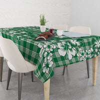 Hibiscus Pakala Emerald Green Tablecloth Tropical Floral Stylized - Polynesian Pride