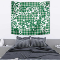 Hibiscus Pakala Emerald Green Tapestry Tropical Floral Stylized - Polynesian Pride