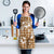 Hibiscus Pakala Bronze Brown Apron Tropical Floral Stylized - Polynesian Pride