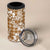 Hibiscus Pakala Bronze Brown 4 in 1 Can Cooler Tumbler Tropical Floral Stylized - Polynesian Pride