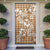 Hibiscus Pakala Bronze Brown Door Cover Tropical Floral Stylized - Polynesian Pride