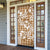 Hibiscus Pakala Bronze Brown Door Cover Tropical Floral Stylized - Polynesian Pride