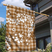 Hibiscus Pakala Bronze Brown Garden Flag Tropical Floral Stylized - Polynesian Pride