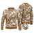 Hibiscus Pakala Bronze Brown Ugly Christmas Sweater Tropical Floral Stylized - Polynesian Pride