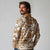 Hibiscus Pakala Bronze Brown Long Sleeve Polo Shirt Tropical Floral Stylized - Polynesian Pride