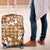 Hibiscus Pakala Bronze Brown Luggage Cover Tropical Floral Stylized - Polynesian Pride