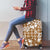 Hibiscus Pakala Bronze Brown Luggage Cover Tropical Floral Stylized - Polynesian Pride
