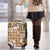 Hibiscus Pakala Bronze Brown Luggage Cover Tropical Floral Stylized - Polynesian Pride