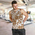 Hibiscus Pakala Bronze Brown Men Tank Top Tropical Floral Stylized - Polynesian Pride