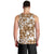 Hibiscus Pakala Bronze Brown Men Tank Top Tropical Floral Stylized - Polynesian Pride