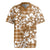 Hibiscus Pakala Bronze Brown Rugby Jersey Tropical Floral Stylized - Polynesian Pride