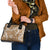 Hibiscus Pakala Bronze Brown Shoulder Handbag Tropical Floral Stylized - Polynesian Pride