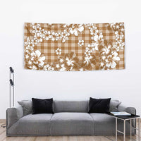 Hibiscus Pakala Bronze Brown Tapestry Tropical Floral Stylized - Polynesian Pride