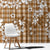 Hibiscus Pakala Bronze Brown Window Curtain Tropical Floral Stylized - Polynesian Pride