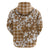 Hibiscus Pakala Bronze Brown Zip Hoodie Tropical Floral Stylized - Polynesian Pride