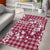 Hibiscus Pakala Royal Magenta Area Rug Tropical Floral Stylized - Polynesian Pride