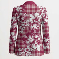 Hibiscus Pakala Royal Magenta Blazer Tropical Floral Stylized - Polynesian Pride