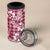 Hibiscus Pakala Royal Magenta 4 in 1 Can Cooler Tumbler Tropical Floral Stylized - Polynesian Pride