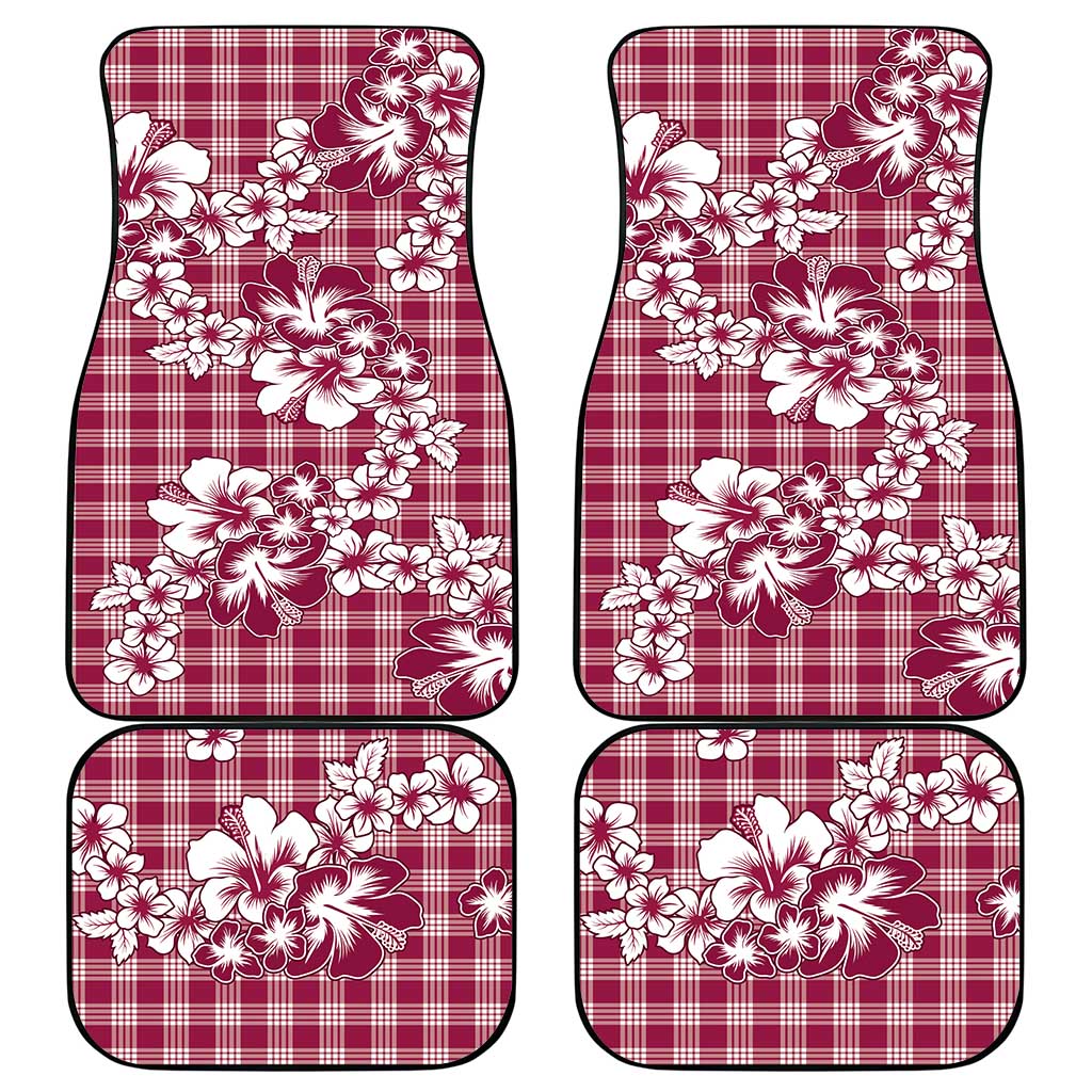 Hibiscus Pakala Royal Magenta Car Mats Tropical Floral Stylized - Polynesian Pride