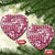 Hibiscus Pakala Royal Magenta Ceramic Ornament Tropical Floral Stylized - Polynesian Pride