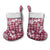 Hibiscus Pakala Royal Magenta Christmas Stocking Tropical Floral Stylized - Polynesian Pride