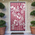 Hibiscus Pakala Royal Magenta Door Cover Tropical Floral Stylized - Polynesian Pride