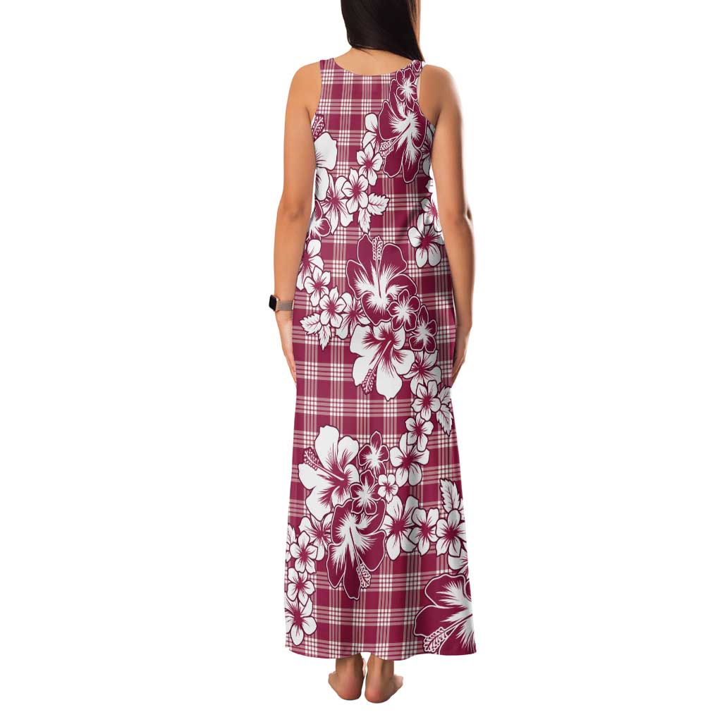 Hibiscus Pakala Royal Magenta Family Matching Tank Maxi Dress and Hawaiian Shirt Tropical Floral Stylized - Polynesian Pride