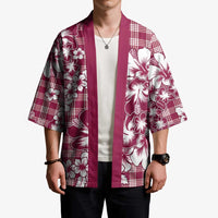 Hibiscus Pakala Royal Magenta Kimono Tropical Floral Stylized - Polynesian Pride