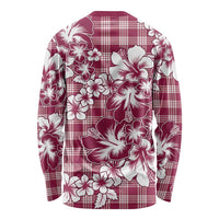 Hibiscus Pakala Royal Magenta Long Sleeve Shirt Tropical Floral Stylized LT01 - Polynesian Pride
