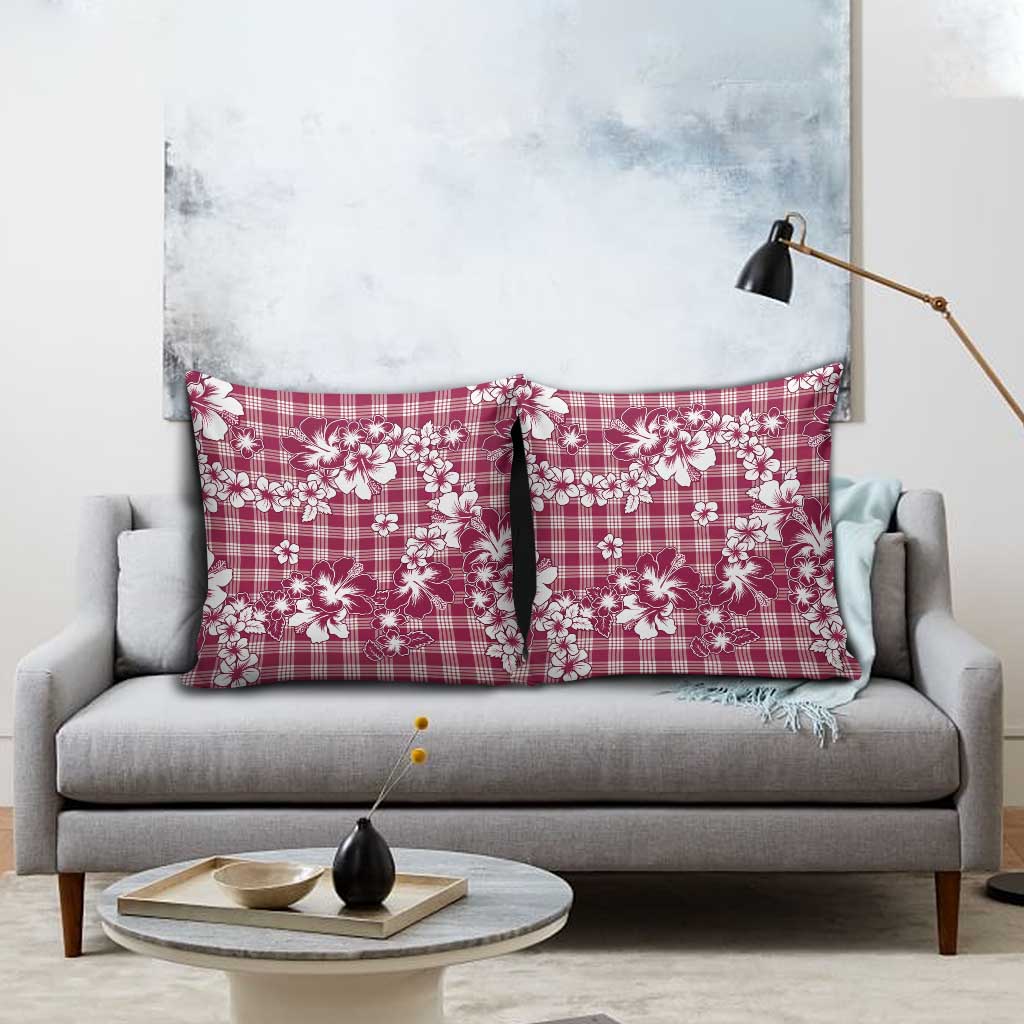 Hibiscus Pakala Royal Magenta Pillow Cover Tropical Floral Stylized - Polynesian Pride