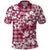Hibiscus Pakala Royal Magenta Polo Shirt Tropical Floral Stylized - Polynesian Pride