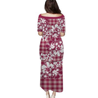 Hibiscus Pakala Royal Magenta Puletasi Tropical Floral Stylized - Polynesian Pride