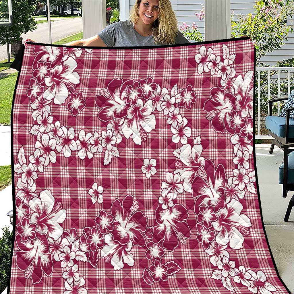 Hibiscus Pakala Royal Magenta Quilt Tropical Floral Stylized LT01 Magenta - Polynesian Pride
