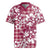 Hibiscus Pakala Royal Magenta Rugby Jersey Tropical Floral Stylized - Polynesian Pride