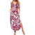 Hibiscus Pakala Royal Magenta Summer Maxi Dress Tropical Floral Stylized - Polynesian Pride