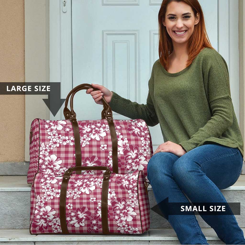 Hibiscus Pakala Royal Magenta Travel Bag Tropical Floral Stylized - Polynesian Pride