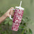Hibiscus Pakala Royal Magenta Tumbler With Handle Tropical Floral Stylized - Polynesian Pride