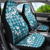 Hibiscus Pakala Ocean Depths Blue Car Seat Cover Tropical Floral Stylized LT01 - Polynesian Pride