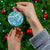 Hibiscus Pakala Ocean Depths Blue Ceramic Ornament Tropical Floral Stylized - Polynesian Pride
