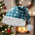 Hibiscus Pakala Ocean Depths Blue Christmas Santa Hat Tropical Floral Stylized - Polynesian Pride