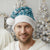 Hibiscus Pakala Ocean Depths Blue Christmas Santa Hat Tropical Floral Stylized - Polynesian Pride