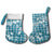 Hibiscus Pakala Ocean Depths Blue Christmas Stocking Tropical Floral Stylized - Polynesian Pride